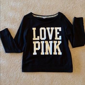 Victoria’s Secret Pink Sweatshirt Black Large